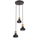 Metal with Wood Finish Adjustable Cords ( PEN647/3 )