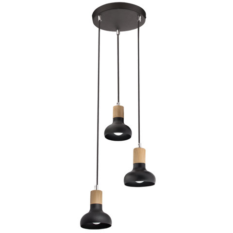 Metal with Wood Finish Adjustable Cords ( PEN647/3 )