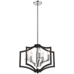 Metal and Polished Chrome Chandelier (CH087/5)