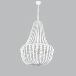 Metal and Wood Beaded Chandelier (CH890/3)