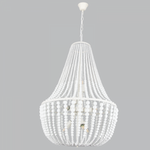 Metal and Wood Beaded Chandelier (CH891/8)