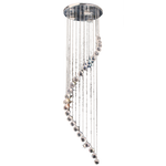 Chrome Pendant with Crystals (PEN032/3)