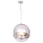 Polished Chrome and Glass Pendant (PEN2485/1)