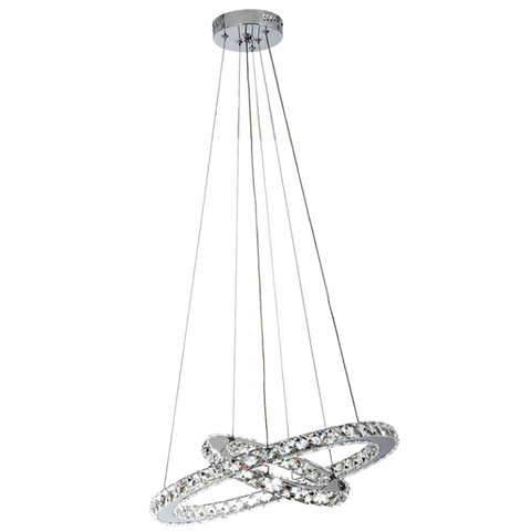 Stainless Steel LED Pendant with Crystals (PEN291)