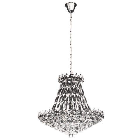 Chrome and Crystal Pendant (PEN297)