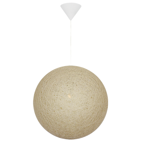 Twine Pendant Fossil White
