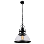 Metal Pendant with Clear Glass (PEN448)