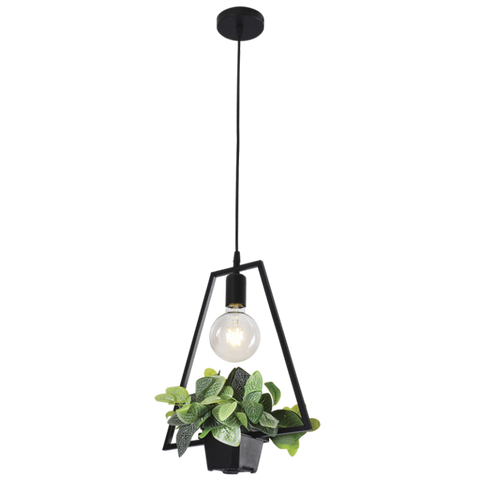 Metal Pendant with Plant Holder (PEN557)