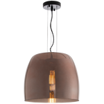 Metal Pendant with Rose Gold Colour Glass (PEN601)
