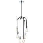 Polished Chrome and Black Pendant (PEN621/6)