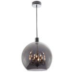 Chrome Pendant with Smoke Glass (PEN624/9)