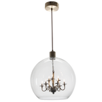 Satin Brass Pendant with Clear Glass (PEN625/9)