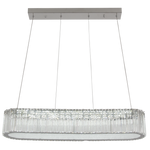Polished Chrome and Crystal Pendant (PEN691)