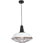 Black/White Pendant with Wire Cover (PEN697)