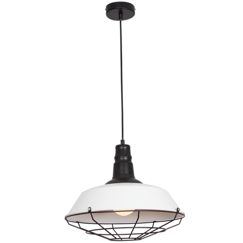 Black/White Pendant with Wire Cover (PEN697)