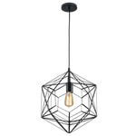 Metal Pendant with Black Frame (PEN740)