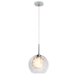 Polished Chrome Pendant with Clear Glass (PEN802/1)