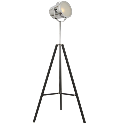 Chrome Floor Lamp with Frosted Glass (SL034)
