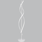 White Aluminium and Acrylic Floor Lamp (SL083)