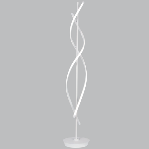 White Aluminium and Acrylic Floor Lamp (SL083)