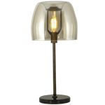 Metal Table Lamp with Cognac Shade (TL175)