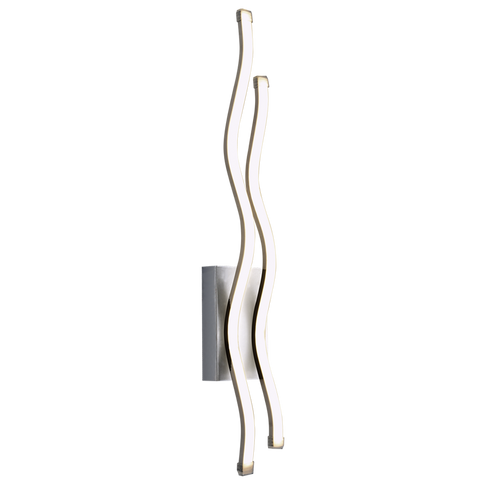 Chrome and Acrylic LED Wall Bracket (WB9007)